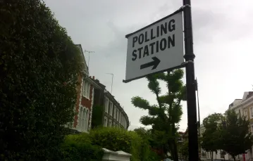 Pzed punktem głosowania w dzielnicy Notting Hill w Londynie / Fot. Marcin Żyła