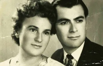 Zdjęcie ślubne Basi i Vasila, 1956 r. / Archiwum prywatne