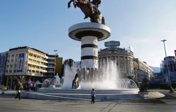 Pomnik Aleksandra Wielkiego w Skopje, maj 2012 r. / 