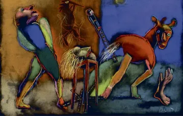  / ryc. Andrzej Dudziński, z cyklu hiszpańsko-włoskiego / Dibujos italo-españoles, 1996-2000