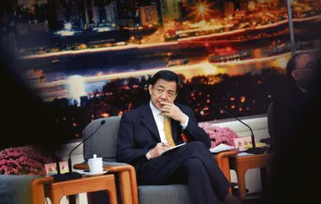 Bo Xilai jeszcze jako gwiazda chińskiej polityki, tuż przed odwołaniem z wszystkich funkcji; Pekin, 9 marca 2012 r. / fot. AFP / East News