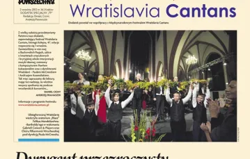  / Okładka dodatku "Wratislavia Cantans", "TP" 36/2012