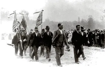 Demonstracja chłopska. Racławice, kwiecień 1937 r. / Fot. www.dws-xip.pl
