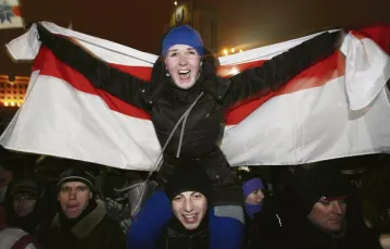 Demonstracja opozycji w Mińsku, 19 grudnia 2010 r. / Fot. Natalia Ablażiej / BELARUS PRESS PHOTO