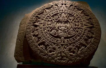 Kalendarz Majów w Museo Nacional de Antropologia, Mexico City, 2012 r. / Fot. Adam Palenta