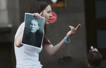 Wiec poparcia dla Aleksieja Nawalnego na Placu Maneżowym w Moskwie. 18 lipca 2013 r. / Fot. Sasha Mordovets / GETTY IMAGES / FPM
