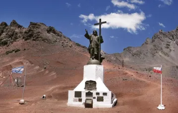 Pomnik Chrystusa Andów na granicy argentyńsko-chilijskiej / Fot. Katarzyna Wydra
