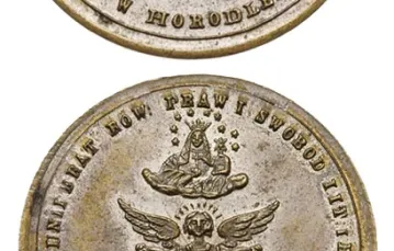 Medal wybity w 1861 roku na pamiątkę unii w Horodle. / Fot. Warszawskie Centrum Numizmatyczne