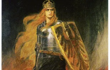 Obraz „Germania” Friedricha von Kaulbacha, 1914 r. / 