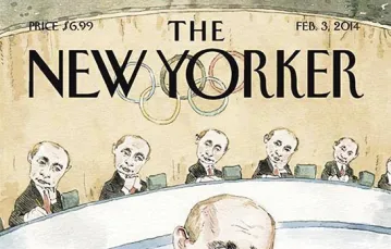 Tak igrzyska w Soczi, „oczko w głowie” rosyjskiego prezydenta, komentuje na swojej okładce tygodnik „New Yorker” / il. THE NEW YORKER