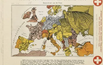 Europa w 1914 r., karykatura z epoki / 