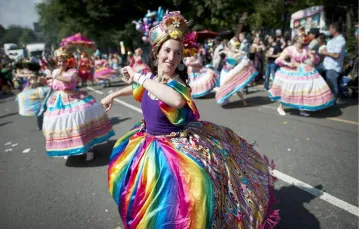 Wielokulturowy festiwal Notting Hill Carnival odbywający się co roku w Londynie, 25 sierpnia 2013 r. / Fot. Ben Cawthra / EYEVINE / EAST NEWS