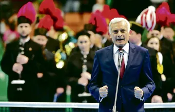 Jerzy Buzek, Katowice, kwiecień 2014 r. / Fot. Łukasz Kalinowski / EAST NEWS