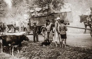 Uchodźcy w zachodniej Polsce, wrzesień 1939 r. / Fot. Reprodukcja z archiwum FORUM