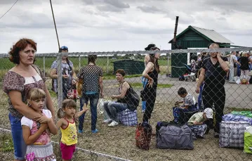 Uchodźcy niedaleko Łuhańska, maj 2014 r. / Fot. Valeriy Melnikov / RIA NOVOSTI / EAST NEWS