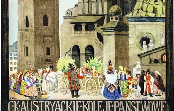 Karol Frycz, Plakat reklamujący podróże koleją do Galicji, 1913 r. / 