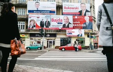 Kampania wyborcza w Przemyślu, listopad 2014 r. / Fot. Łukasz Solski / EAST NEWS