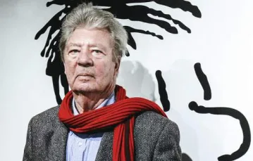 Jean-Jacques Sempé na wystawie poświęconej pięćdziesięcioleciu „Mikołajka”. Paryż, maj 2009 r. / Fot. Joel Saget / AFP / EAST NEWS