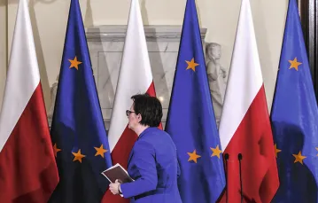 Premier Ewa Kopacz po ogłoszeniu dymisji w rządzie. Warszawa, 10 czerwca 2015 r. / Fot. Stanisław Kowalczuk / EAST NEWS