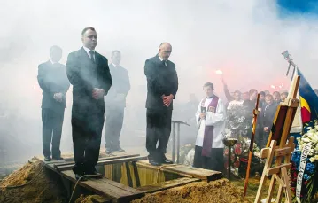 Pogrzeb postrzelonego przez policję Dawida Dziedzica. Knurów, 7 maja 2015 r. / Fot. Grzegorz Celejewski / AGENCJA GAZETA