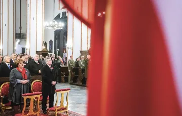 Uroczysta Msza za Ojczyznę w Święto Niepodległości, Warszawa, 11 listopada 2014 r. / Fot. Krystian Maj / FORUM