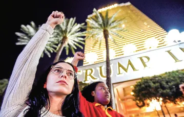 Demonstracja przeciwko przyszłemu prezydentowi USA, Las Vegas, 12 listopada 2016 r. / Fot. David Becker / REUTERS / FORUM