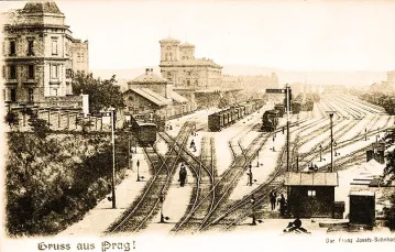 Dworzec kolejowy w Pradze im. Františka Josefa. / Fot. Scheufler Collection / GETTY IMAGES