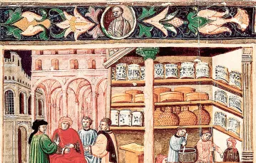 Farmaceuci w XIV-wiecznym manuskrypcie „Kanon medycyny” Awicenny / Fot. Photoshot / PAP