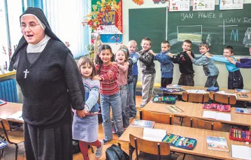 Nie musi być nudno: lekcja religii w Szkole Podstawowej nr 4 w Białymstoku / Fot. Piotr Mecik / FORUM