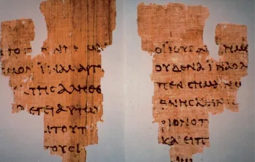 Papirus P52 / fot. John Rylands Library