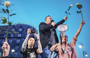 Demonstracja Obywateli RP, Warszawa, kwiecień 2018 r. / Fot. Bartosz Krupa / East News