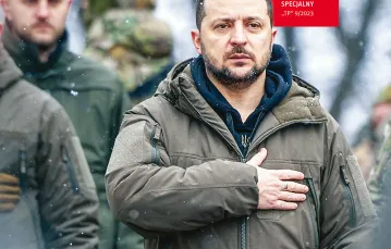 Okładka: Wołodymyr Zełenski, Kijów, 29 stycznia 2023 r. / / UKRAINIAN PRESIDENTIAL PRESS SERVICE / AFP / EAST NEWS