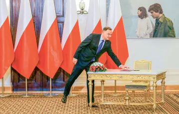 Prezydent Andrzej Duda, Warszawa, sierpień 2019 r. / Fot. Beata Zawadzka / EAST NEWS / 