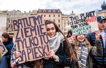 Demonstracja na Rynku Głównym w Krakowie, 15 marca 2019 r. /  / FOT. JACEK TARAN