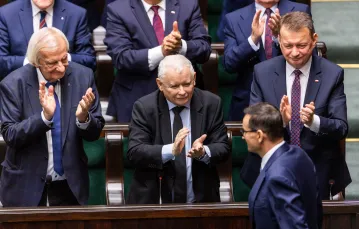 Mateusz Morawiecki na 1. posiedzeniu Sejmu X kadencji, Warszawa, 13 listopada 2023 r. / Fot. Andrzej Iwańczuk / REPORTER