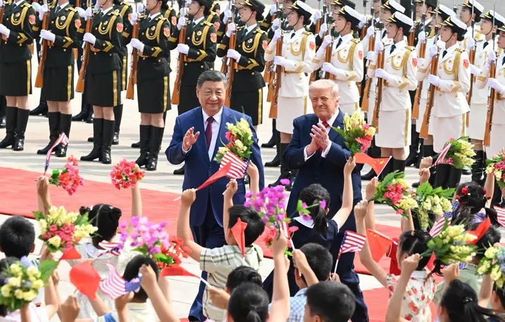 Xi Jinping i Donald Trump w Beijing 14 maja 2026 roku // Fot. Xinhua/Rao Aimin