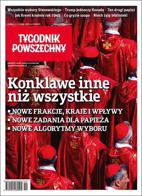 na okładce: Kardynałowie, Watykan, 26 kwietnia 2025 r. // fot. Massimo Valicchia / Nurphoto / Getty Images