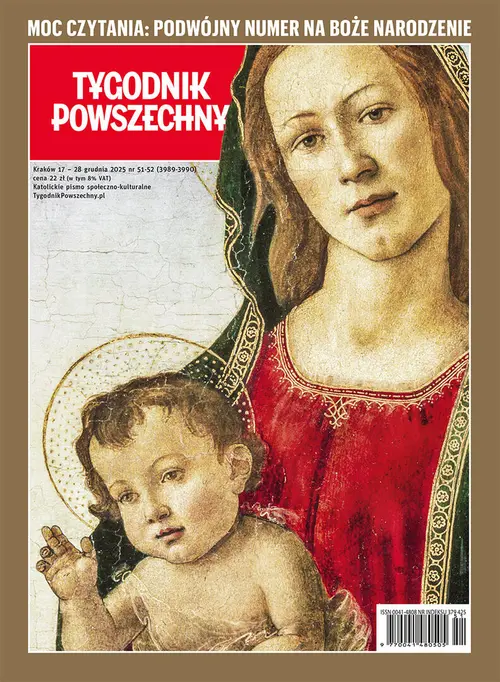 Na okładce: Sandro Botticelli „Matka Boża z Dzieciątkiem i granatem”, ok. 1488 r., z kolekcji Muzeum Narodowego w Cardiff // Heritage / Alamy / BE&W 