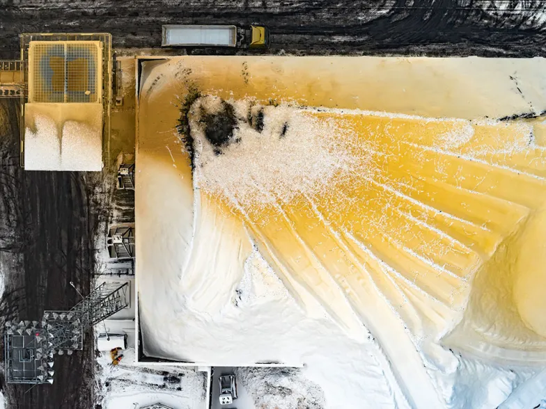 Port przeładunkowy w Gdyni, praca „Depth of Winter #65”, z projektu „Efekty uboczne”, Polska 2016 r.