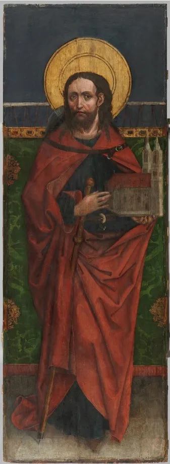 Warsztat Hansa Pleydenwurffa, św. Sebald, skrzydło z ołtarza św. Katarzyny Sieneńskiej z kościoła dominikanek w Norymberdze, Gm140, 1464 / CC BY-NC-ND 4.0