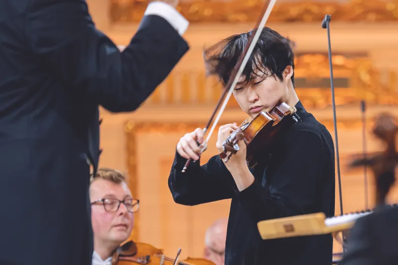 Dayoon You podczas dziesiątego dnia Konkursu Wieniawskiego. Poznań, 18 października 2022 r. / FOT. FRESH FRAME
