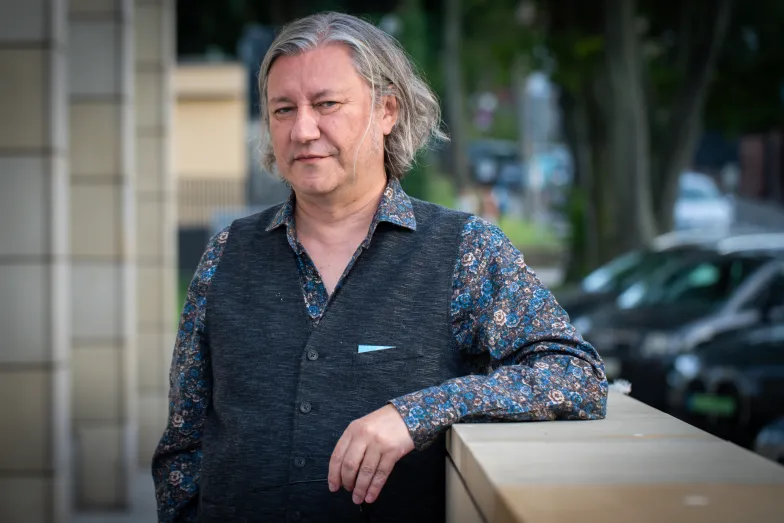 Adam Wiedemann w Gdyni, 23 sierpnia 2023 r. Fot. Anna Rezulak
