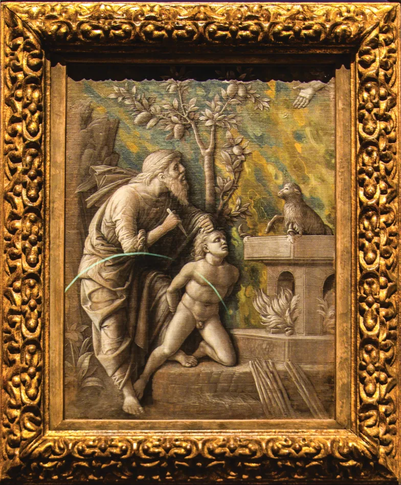 Andrea Mantegna, Ofiarowanie Izaaka,  ok. 1490-1495,  Kunsthistorisches Museum, Wiedeń / MATERIAŁY PRASOWE / ZAMEK KRÓLEWSKI W WARSZAWIE