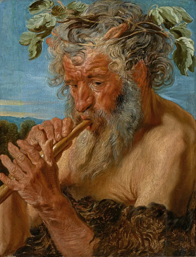 Jacob Jordaens (1593–1678), Satyr grający na flecie, ok. 1620–1621, Muzeum Łazienki Królewskie w Warszawie // materiały prasowe Jacob Jordaens (1593–1678), Satyr grający na flecie, ok. 1620–1621, Muzeum Łazienki Królewskie w Warszawie // materiały prasowe