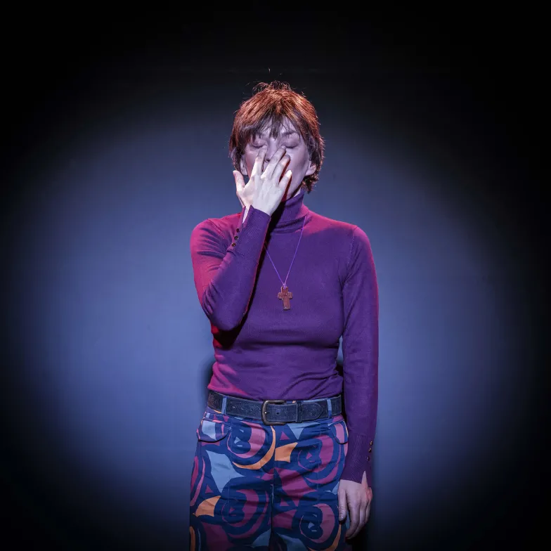 Agnieszka Przepiórska w monodAgnieszka Przepiórska w monodramie pt. „W maju się nie umiera. Historia Barbary Sadowskiej". Maj 2023 r. / Fot Magda Hueckel / Dom Spotkań z Historią