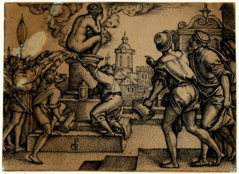 Georg Pencz, Zemsta Wergiliusza, ok. 1541-1542, British Museum w Londynie / domena publiczna / CC BY-NC-SA 4.0 Georg Pencz, Zemsta Wergiliusza, ok. 1541-1542, British Museum w Londynie / domena publiczna / CC BY-NC-SA 4.0