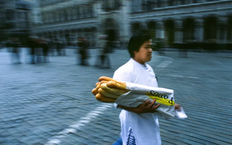 Na Wielkim Placu w Brukseli. Belgia, luty 2006 r. // Fot. Jacenty Dędek / Reporter