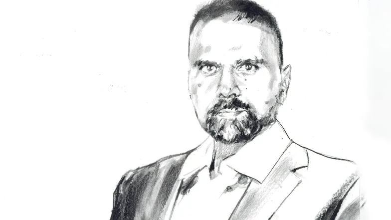 Prof. Krzysztof Pyrć // Rys. Michał Dyakowski dla „TP" Prof. Krzysztof Pyrć // Rys. Michał Dyakowski dla „TP"