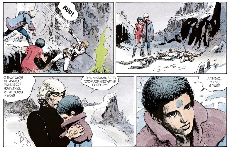 Fragment komiksu "Yans" . Egmont Polska, 2021 r. Fragment komiksu "Yans" . Egmont Polska, 2021 r.