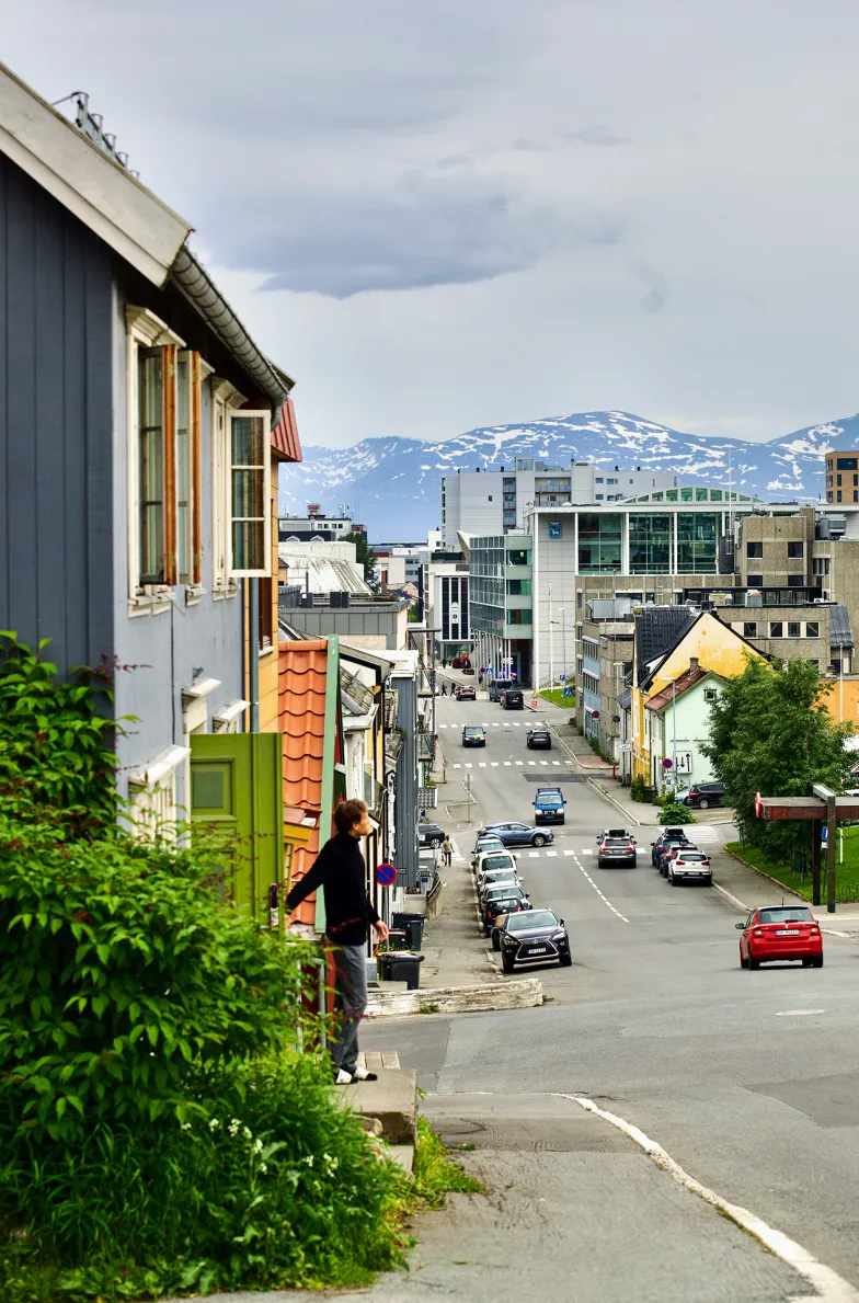 Storgata, główna ulica Tromsø. 16 czerwca 2024 r. // Fot. Ilona Wiśniewska